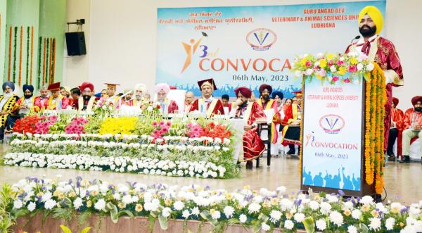 S. Laljit Singh Bhullar, Cabinet Minister of Animal Husbandry, Fisheries and Dairy Development, Punjab Addressing in 3rd convocation